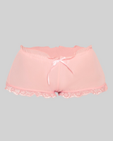 LOVE ME NOT SCALLOPED MESH SHORTS (BABY PINK) thumbnail 2