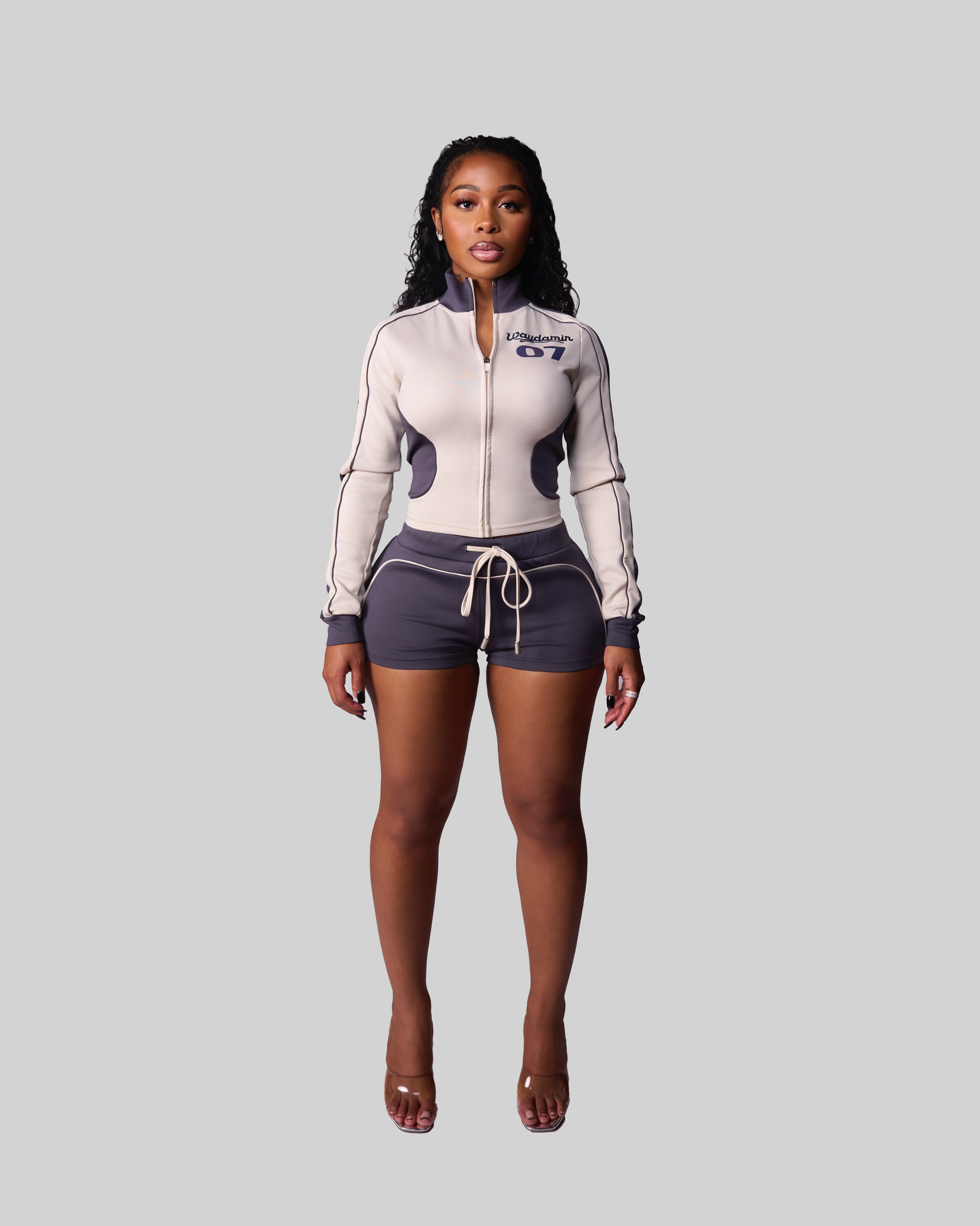 7VARSITY TRACK SHORTS (NAVY)