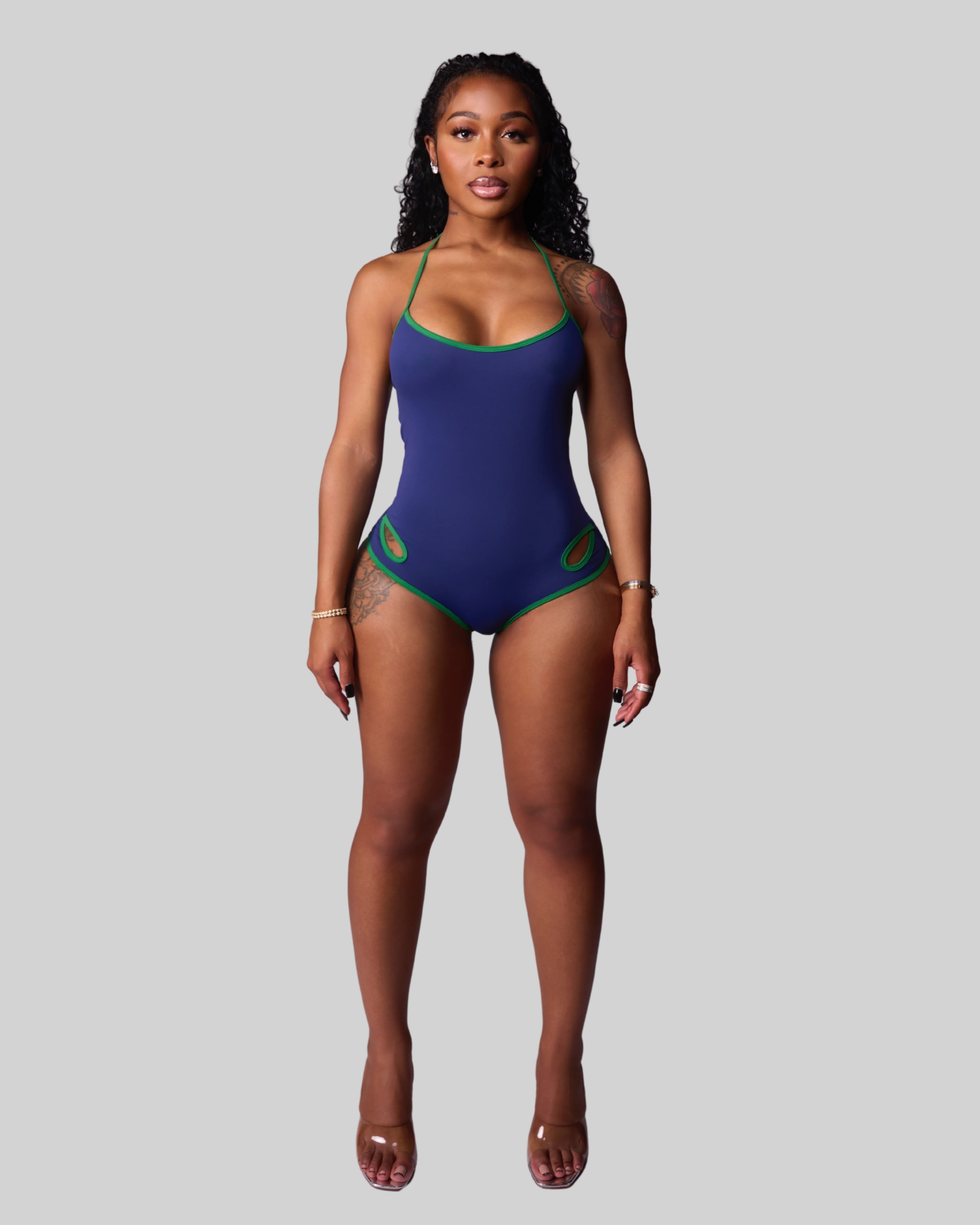 SCUBA HALTER ONE-PIECE SWIM