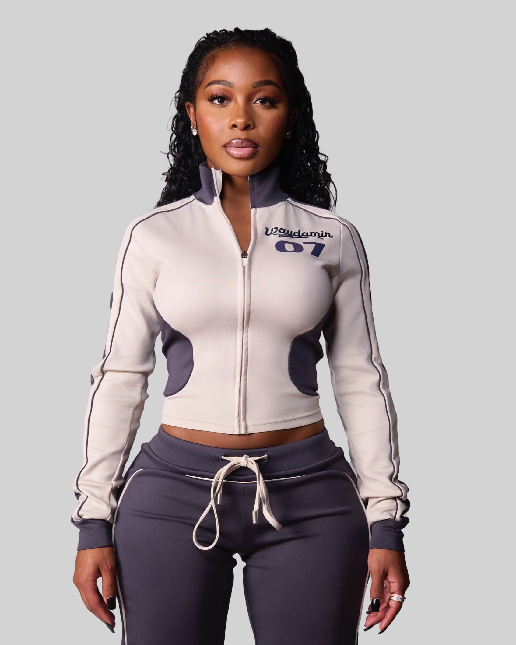 7VARSITY TRACK JACKET (NAVY)
