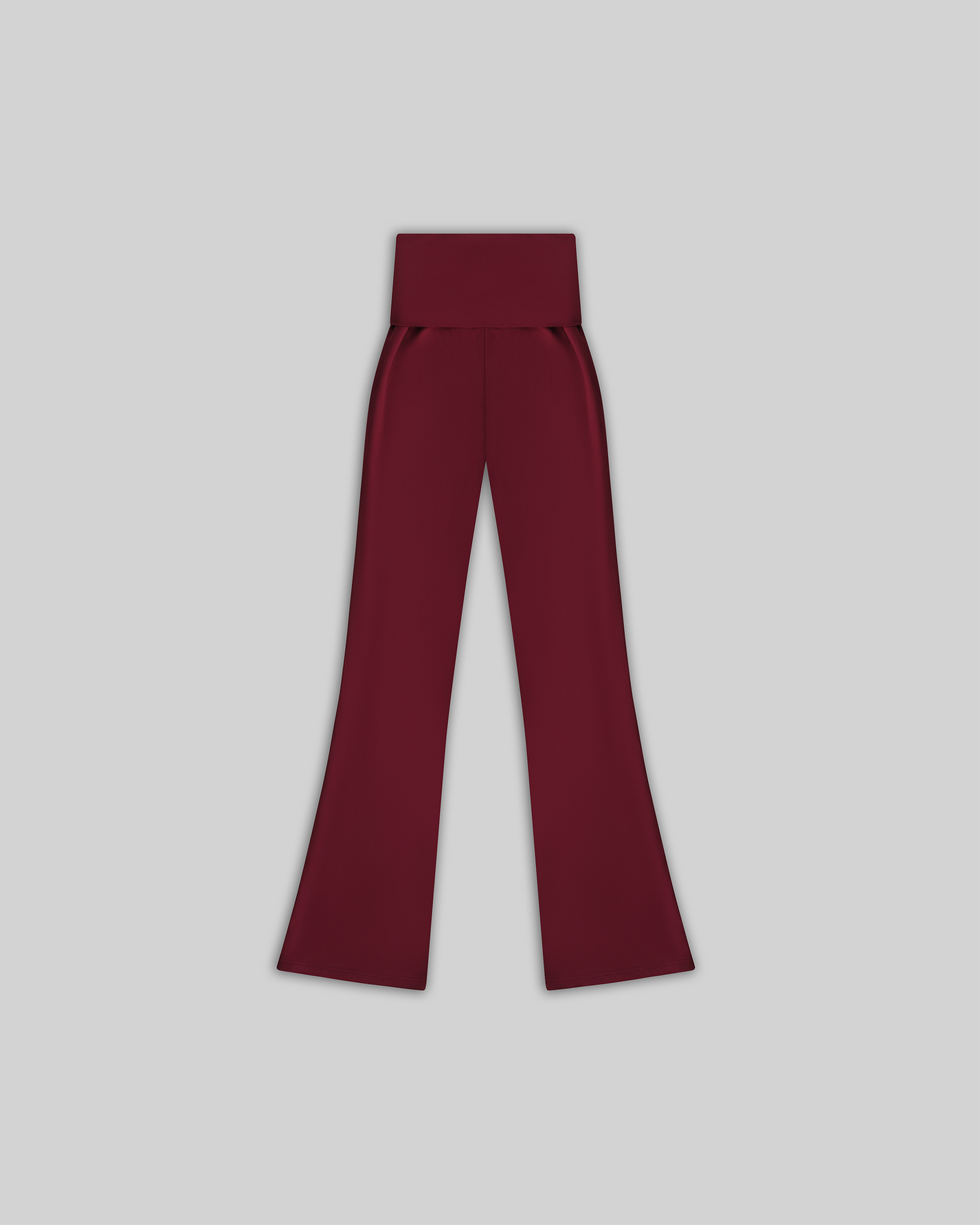 SEAMLESS FOLD OVER PANTS (BURGUNDY)