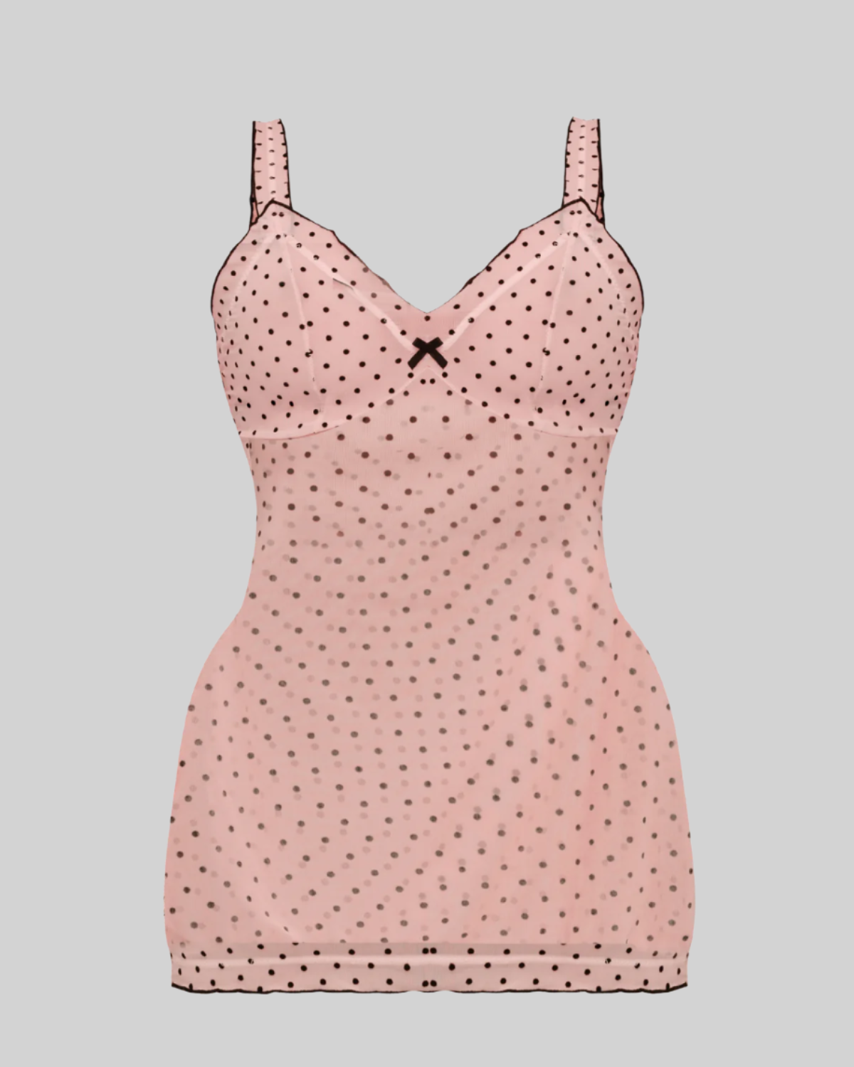 BUSTIER NIGHT CAP MINI DRESS (BABY PINK)