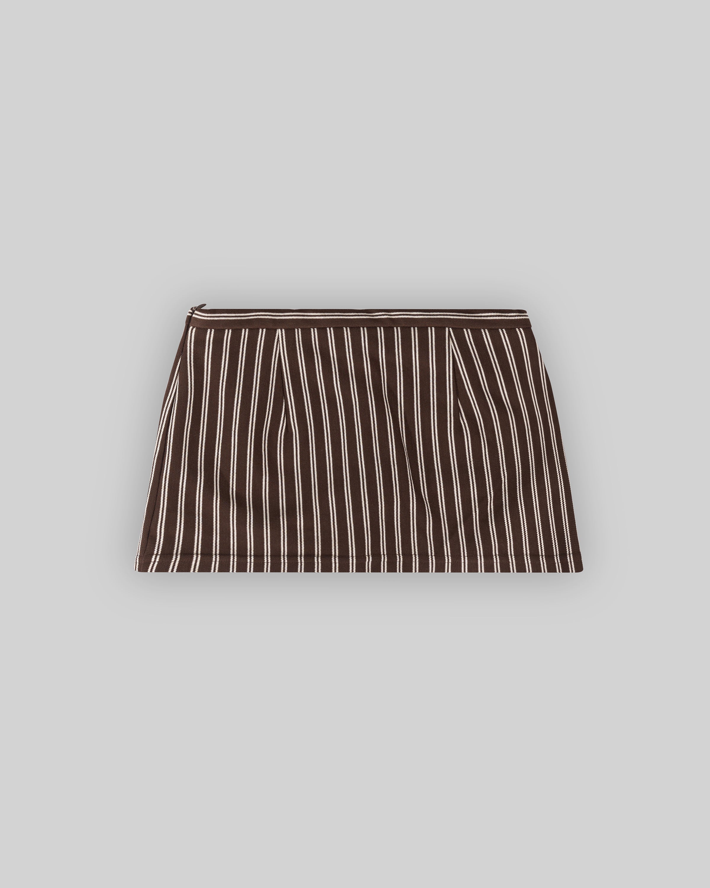 VERY MINI STRIPED SKORT (ESPRESSO)