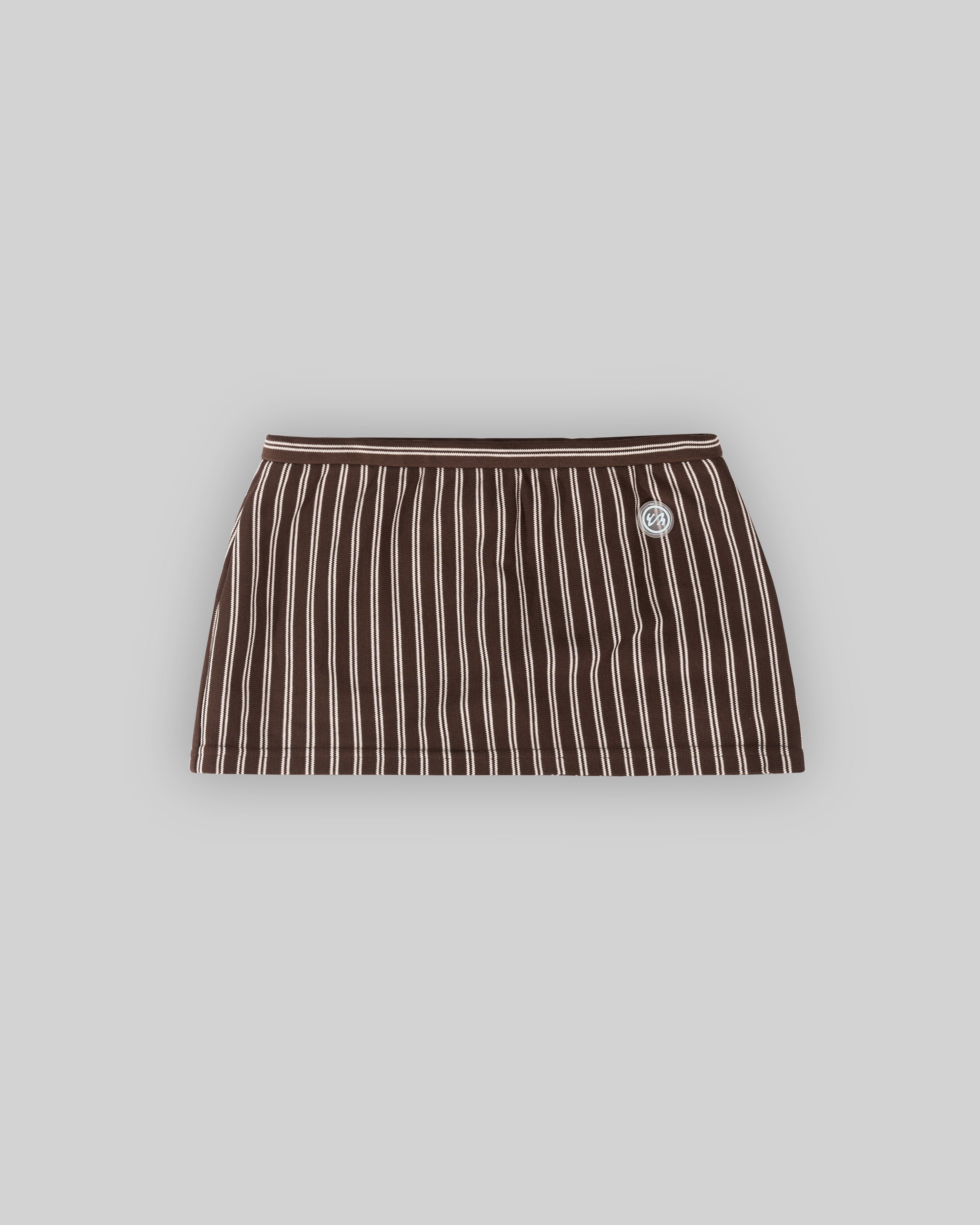 VERY MINI STRIPED SKORT (ESPRESSO)
