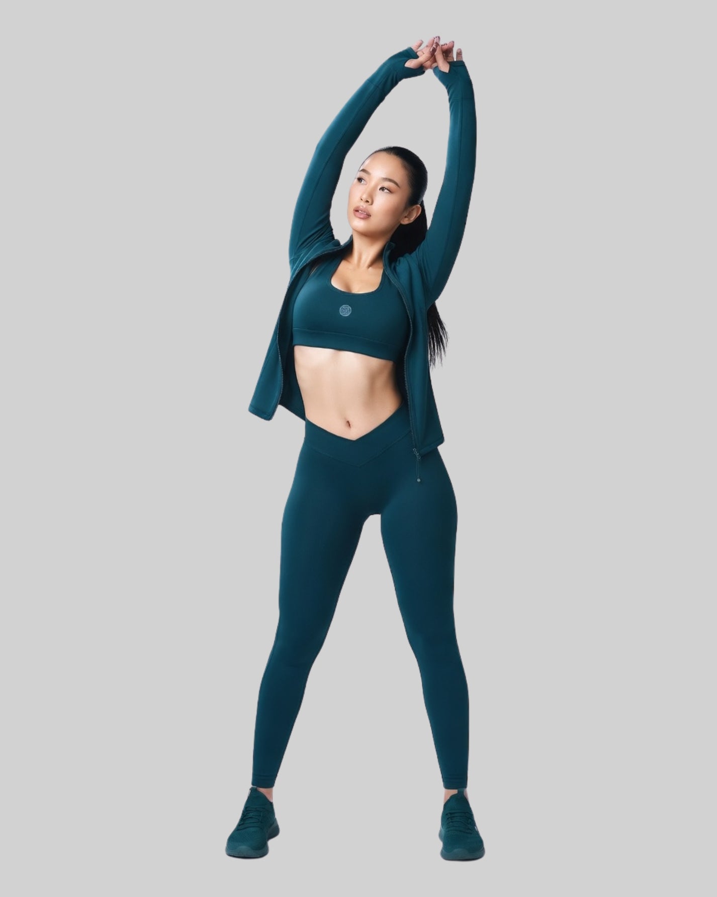 FITNESS SLIM-FIT JACKET (DEEP TEAL)