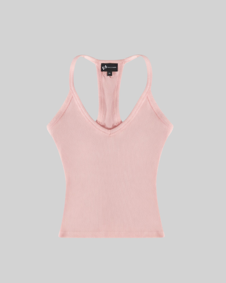 BASICS RIBBED BEATER (BABY PINK)