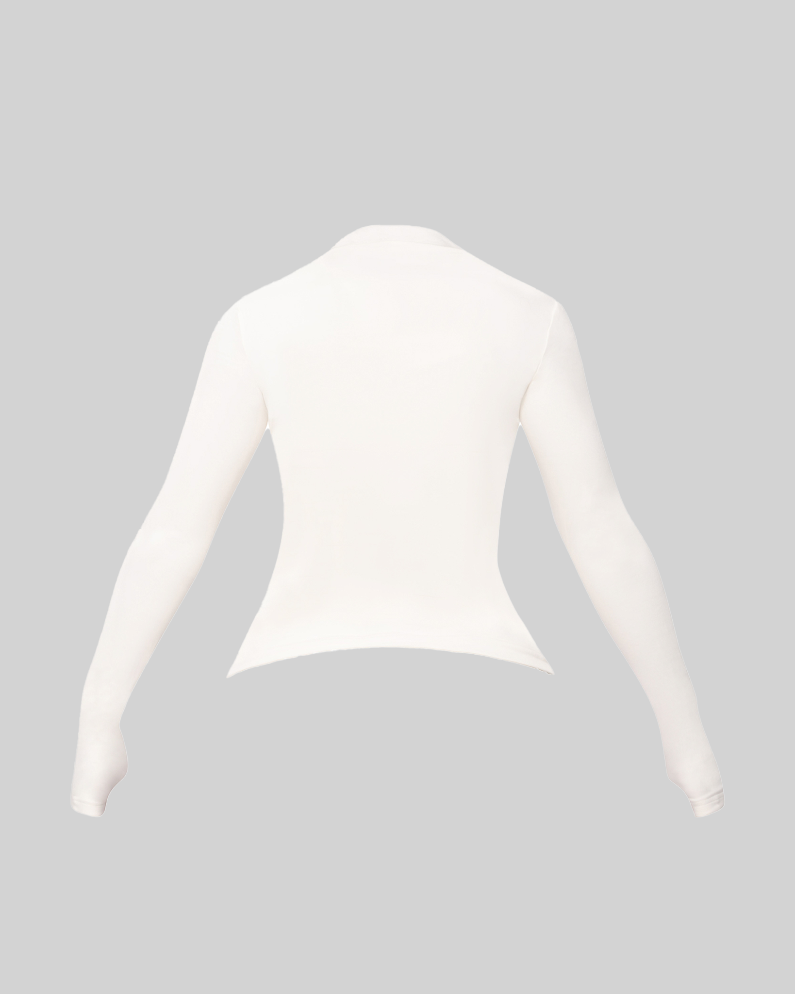 SEAMLESS ZIP UP JACKET (WHITE)
